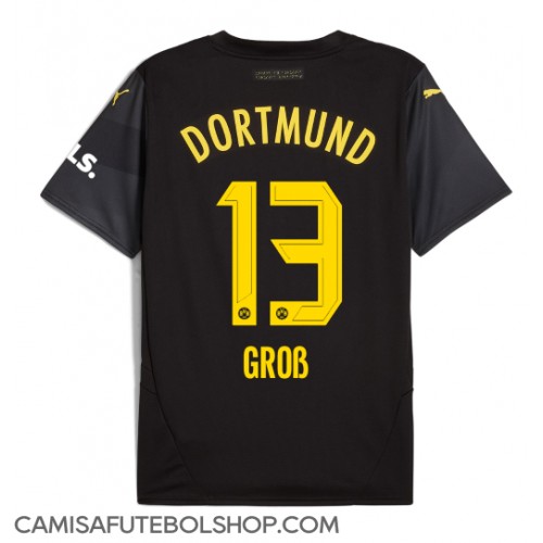 Camisa de time de futebol Borussia Dortmund Pascal Gross #13 Replicas 2º Equipamento 2024-25 Manga Curta